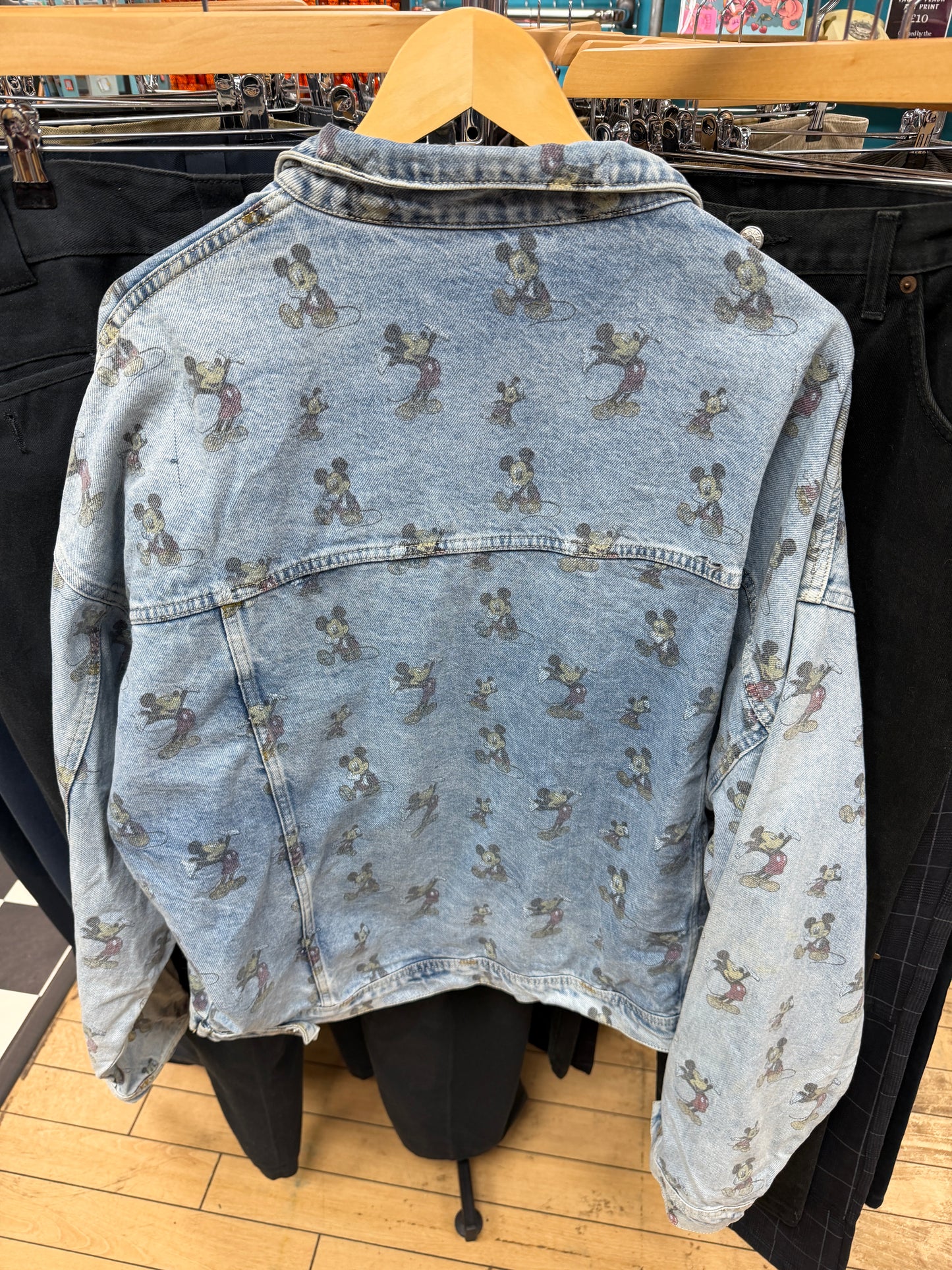 Mickey Mouse Vintage Inspired Denim Jacket - XL
