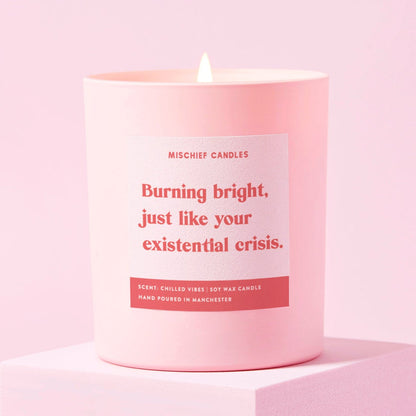 Burning Bright Existential Crisis Candle