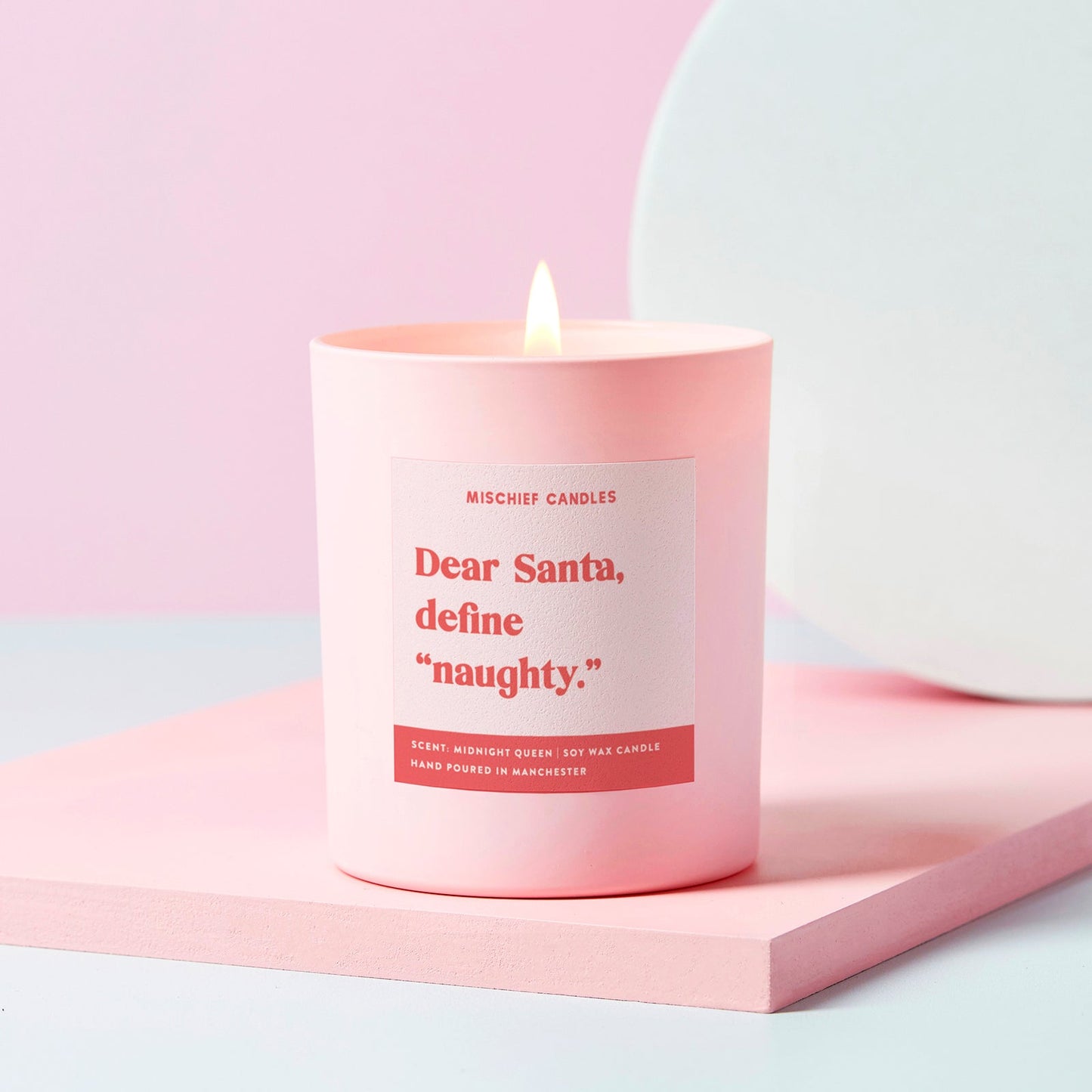 Dear Santa Define Naughty Candle