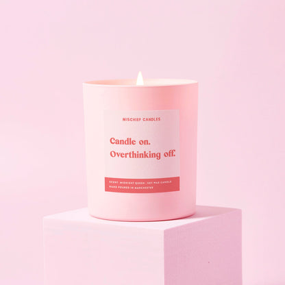 Candle On Overthinking Off Candle