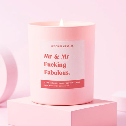 Mr And Mr Fabulous Candle