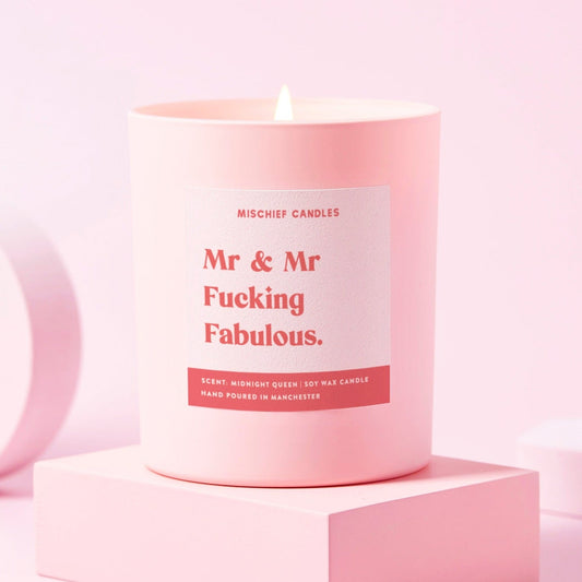 Mr And Mr Fabulous Candle