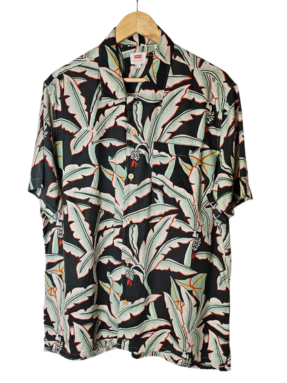 Levi's Green Tropical Hawaiian Short Sleeved Shirt - XL