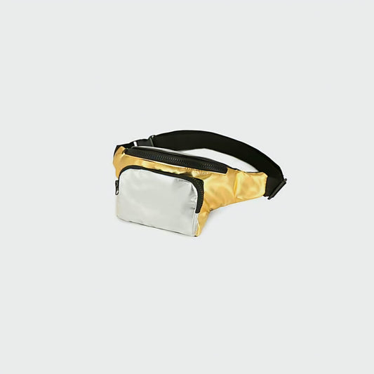 Metallic Gold and Silver Bumbag