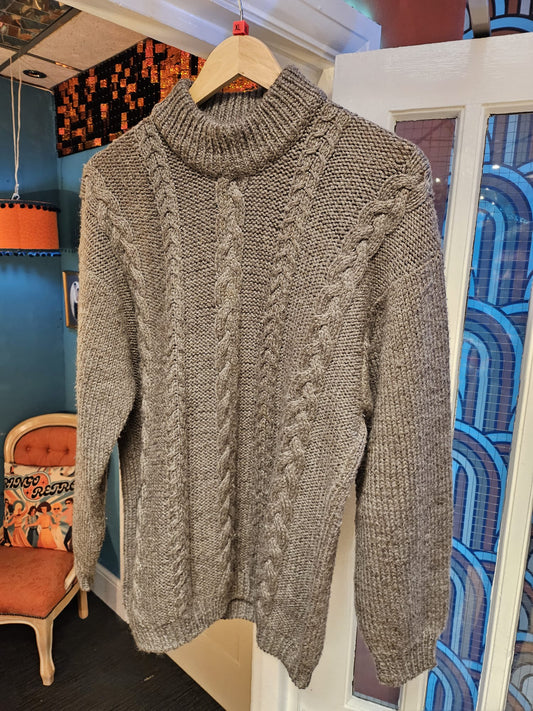 Brown Woolen Jumper - XL