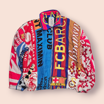 Football Scarf Reworked Jacket - M