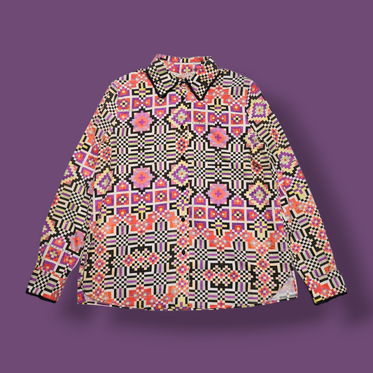 Miahatami Bold Geometric Print Shirt - L