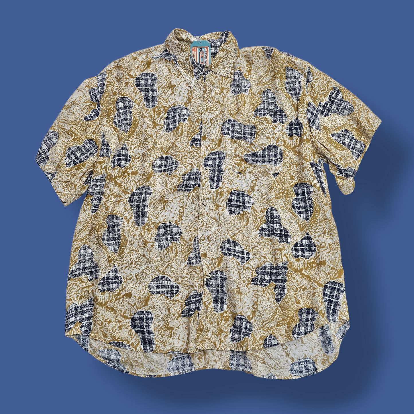Lightweight Abstract Short Sleeved Shirt - XXL