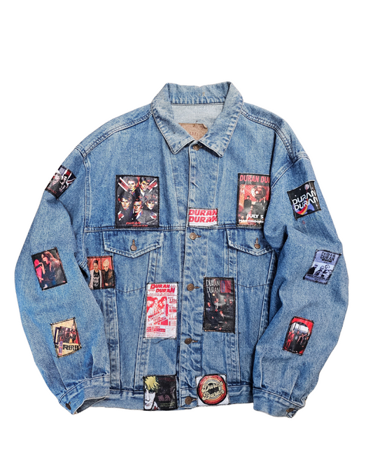 Diesel Denim Jacket With Duran Duran Patchwork - XL