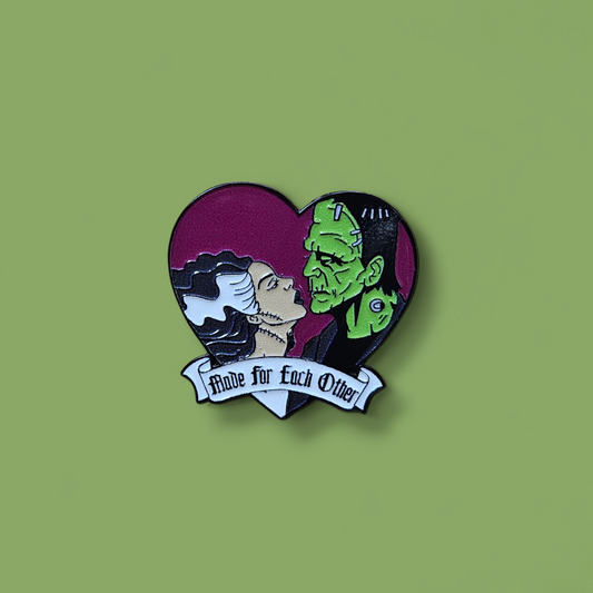 Made For Each Other Monster Pin