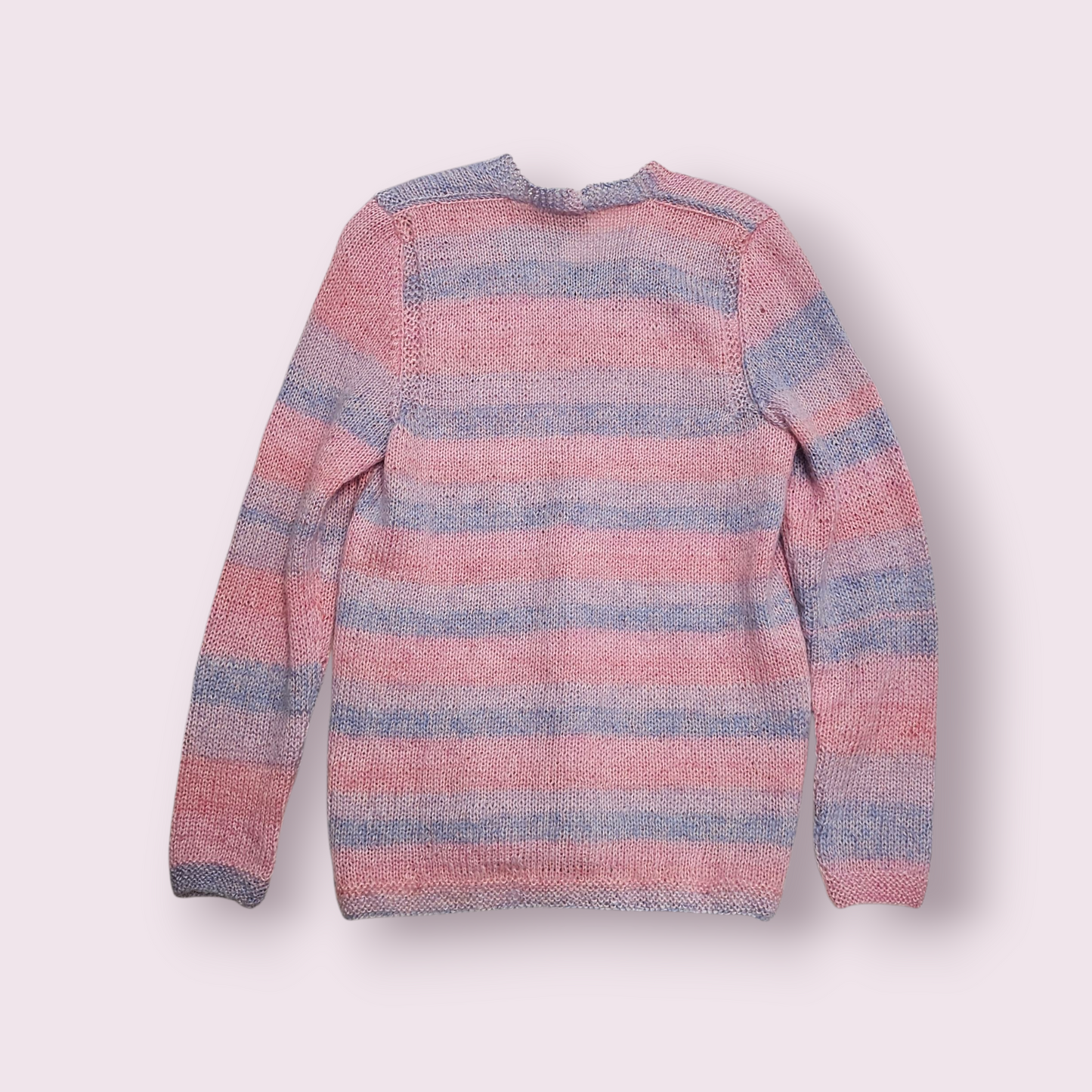 Striped V neck jumper - S