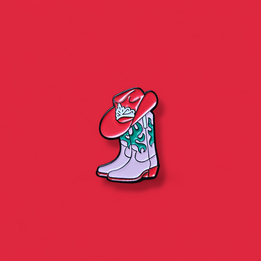 Cowboy Boots Enamel Pin