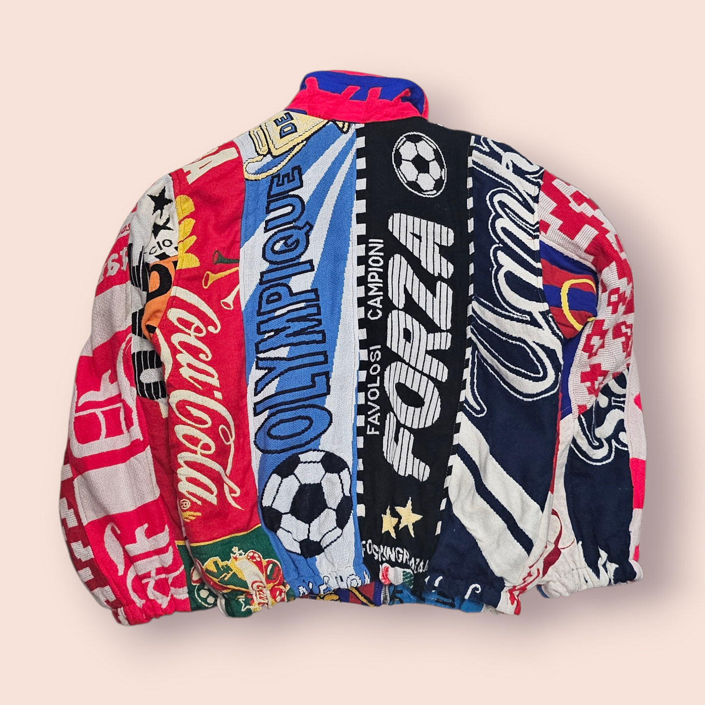 Football Scarf Reworked Jacket - M
