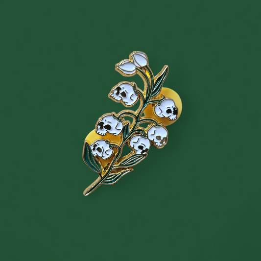 Skull Plant Enamel Pin