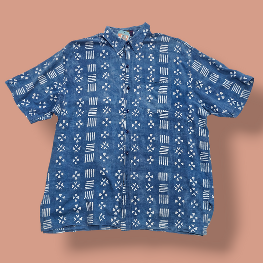 Aztec Style Print Lightweight Shirt - XL