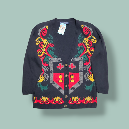 Norton McNaughton Shield Print Cardigan - S