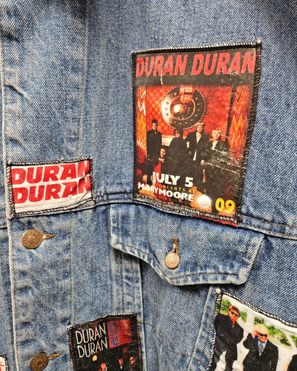 Diesel Denim Jacket With Duran Duran Patchwork - XL